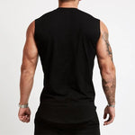 Foggy Charcoal Fitness 100% Cotton Mens Tank Top