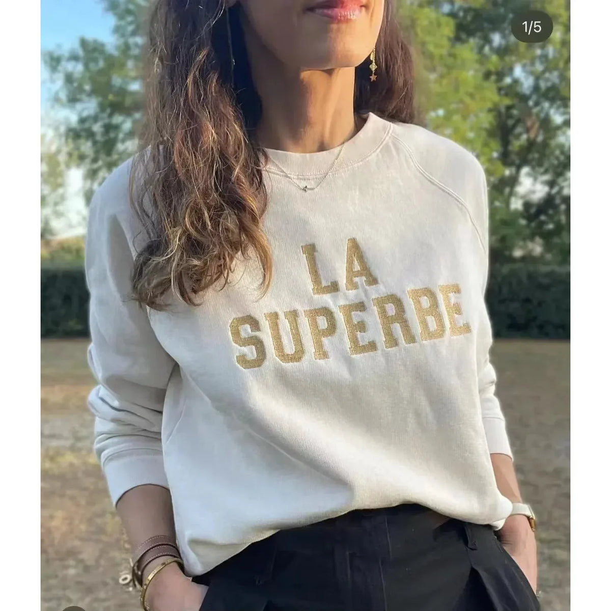 Sunset CoralCotton Womens Sweatshirt