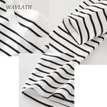 Noir Pathways Stripes Long Sleeve Cotton Womens Shirt