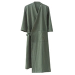 Mint Meadow Plain Dyed Bath Gown Cotton Womens
