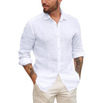 Azure Ferns Casual Cotton Mens Shirt
