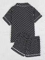 Red Plaid 2Pcs Lounge 100% Viscose Womens Pajamas