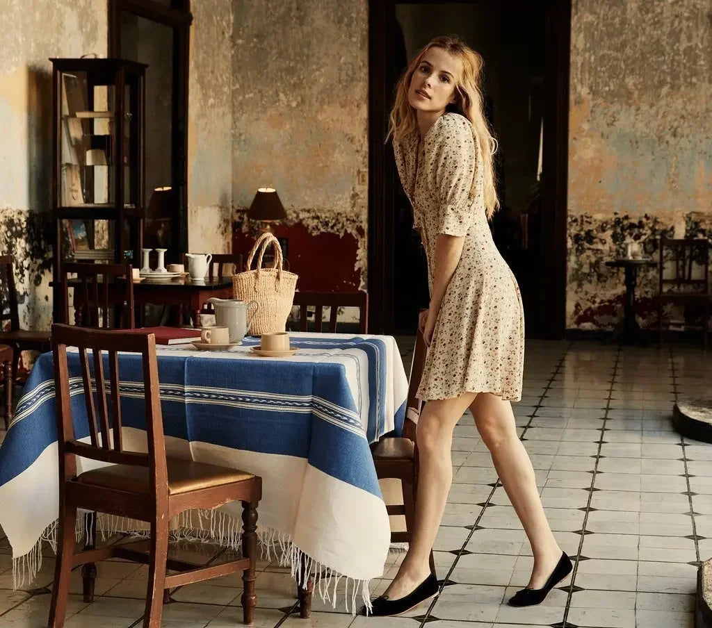 Floral SandCottonWomensDress