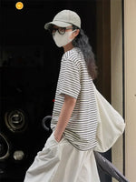 Azure Forest Stripes Womens Top