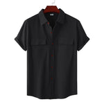 Spring Breeze Cotton Linen Mens Casual Shirt