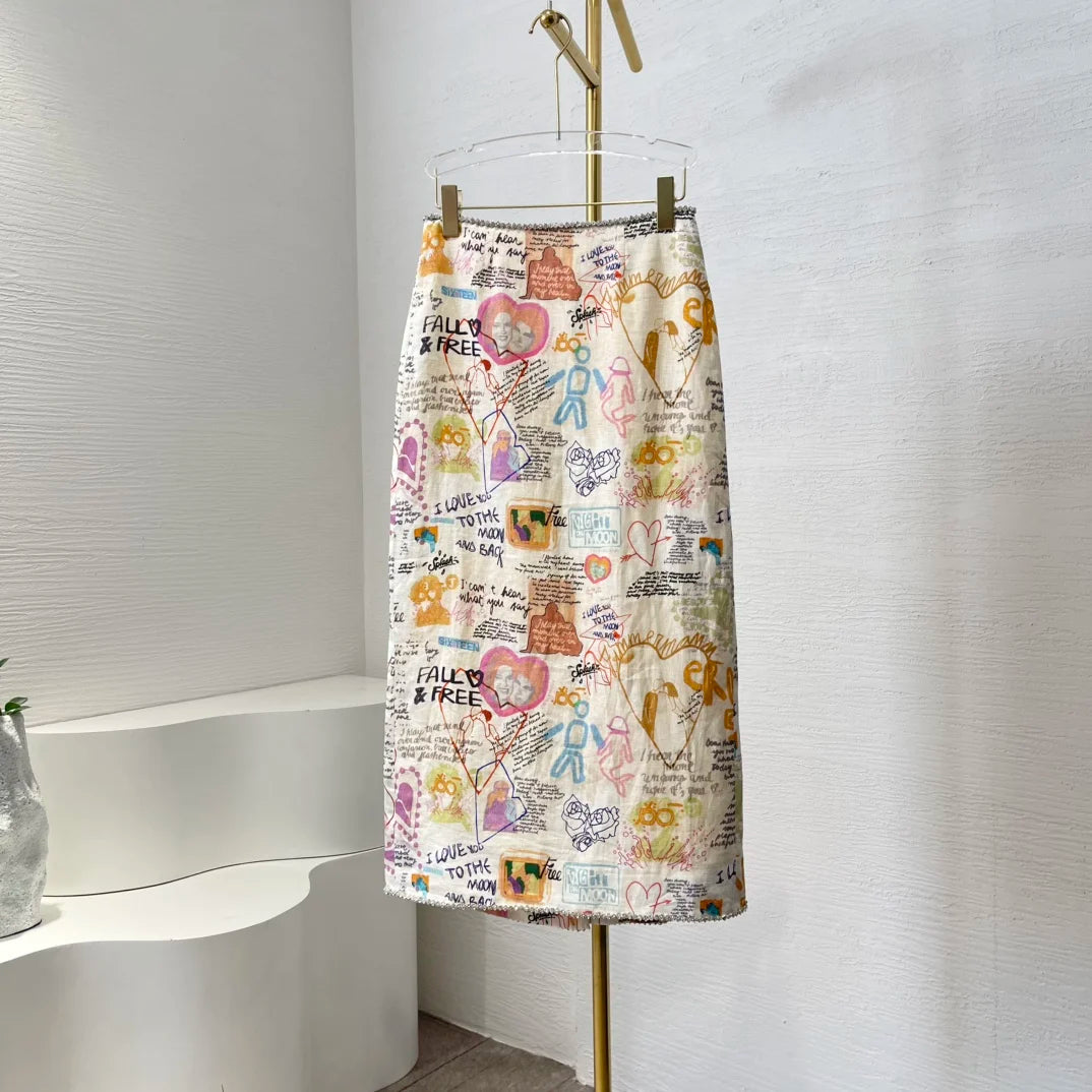 Nature Mosaic Solid Short Sleeves Skirt Womens Romper Set