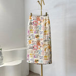 Nature Mosaic Solid Short Sleeves Skirt Womens Romper Set