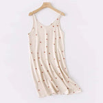 Moss Blossom Viscose Womens Lounge Nightgown