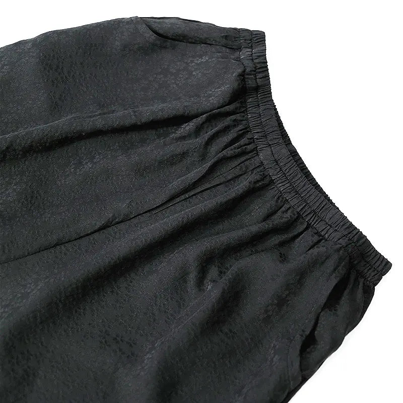Midnight Clover 100% Silk Womens Casual Pants