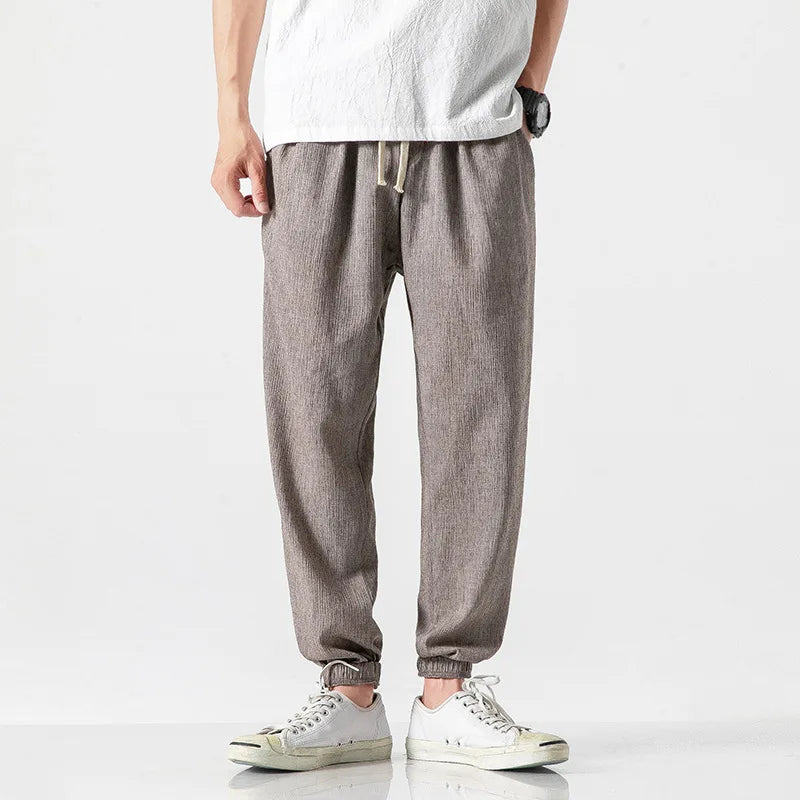 Garden Nomad Cotton Linen Mens Pants