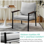 Azure Mist Modern Lounge Chair Cotton Unisex Armchair