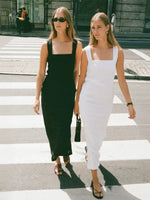 Crimson Sunset Womens Dress Cotton Linen