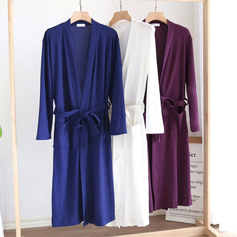 Royal Purple Cotton Womens Robe