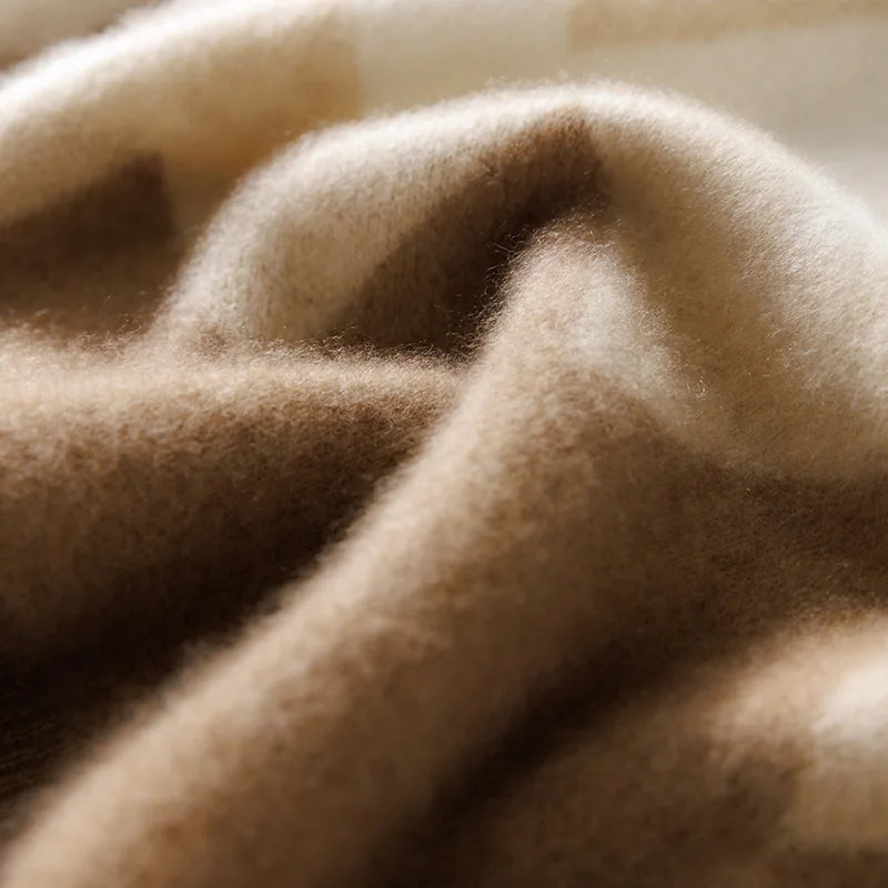 Frosty Lagoon Patchwork Mens Sweater