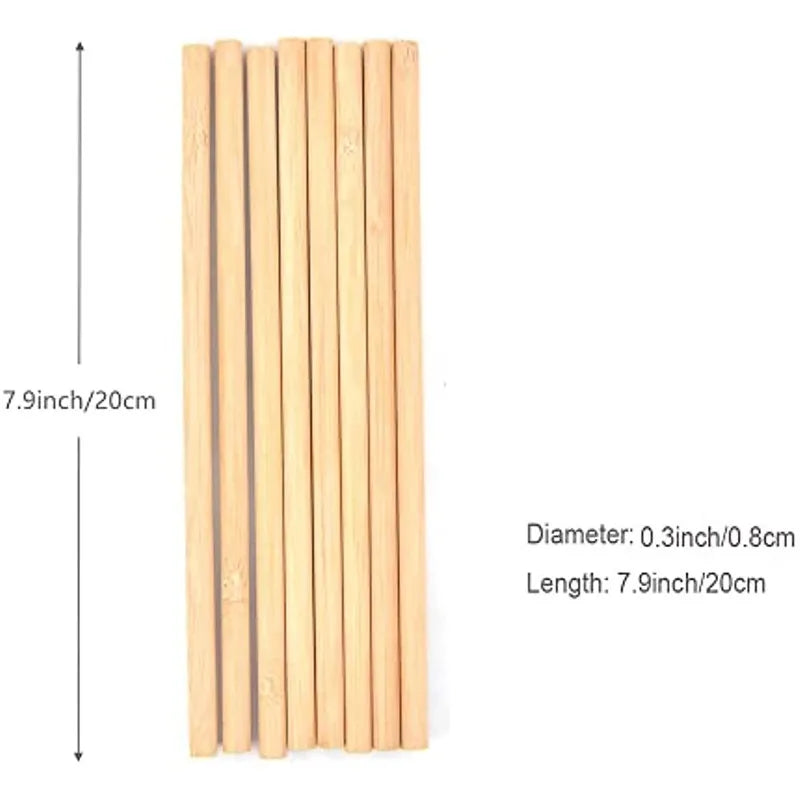 Azure Mist Reusable Bamboo Straws