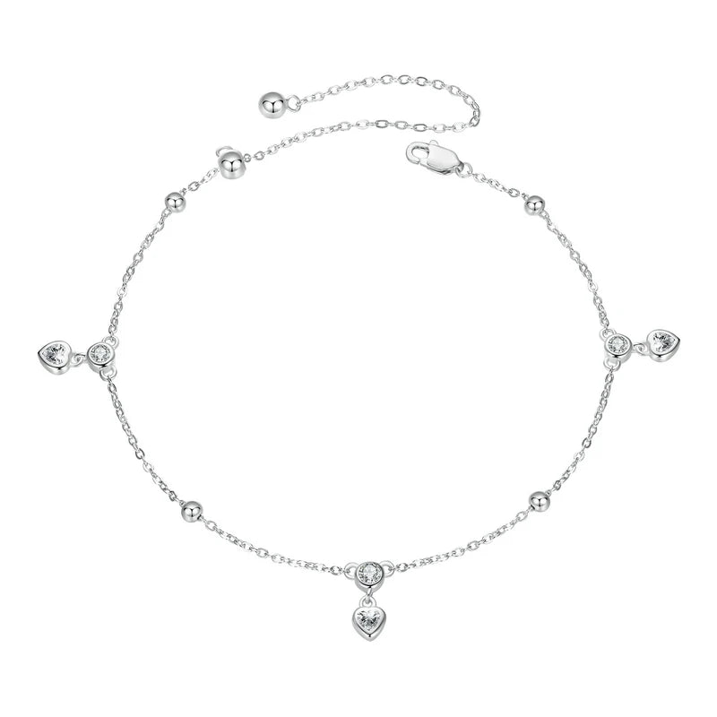 Silver Stream Womens 925 Sterling Silver Anklet