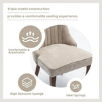 Evergreen Mist Calm Linen Unisex Dining Chairs