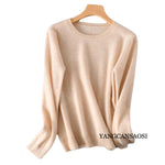 Truffle Beige 100% Wool Womens Sweater