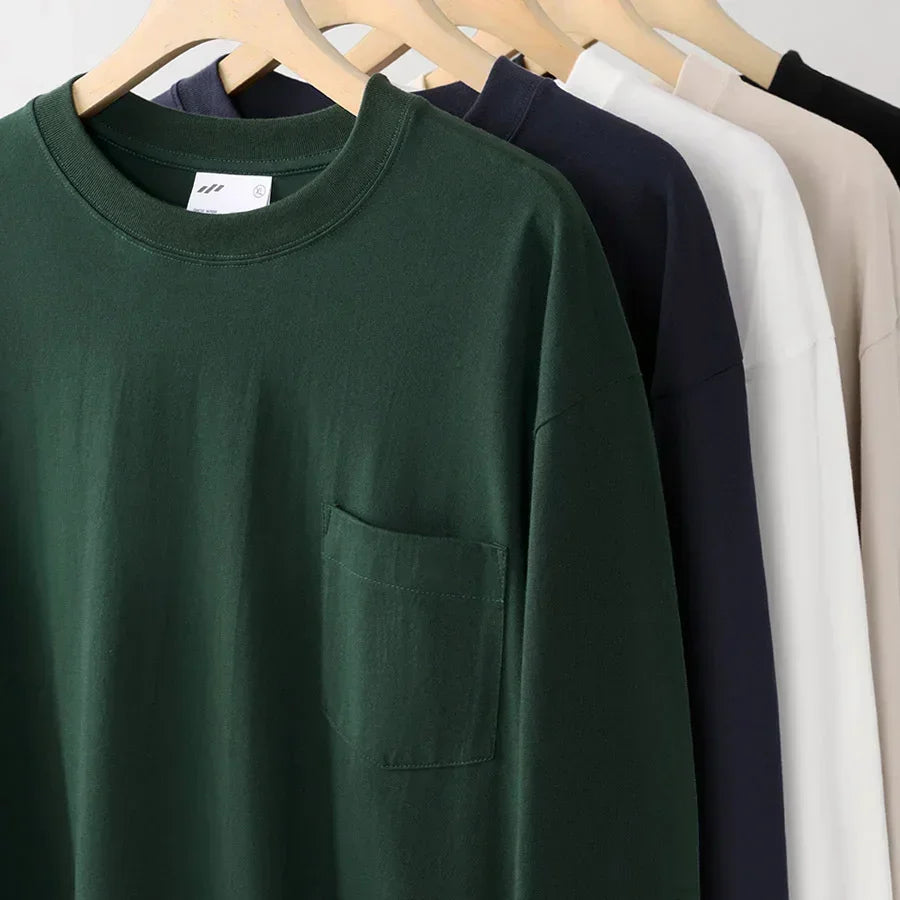 Evergreen Moss 100% Cotton Mens Sweatshirt