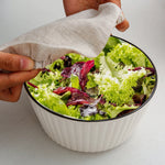 Sage Wood 4Pcs 100% Linen Bowl Cover