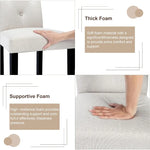 Serene Lagoon Linen Dining Chairs Set