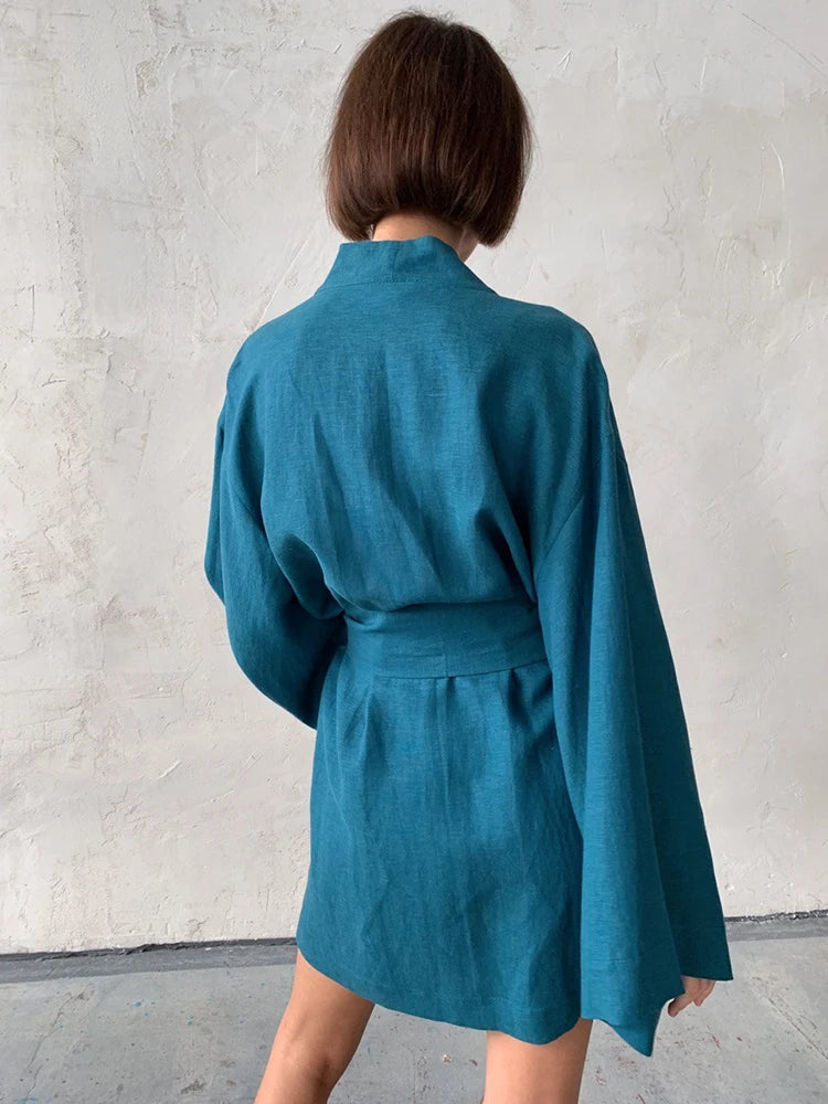 Gentle Cloud Moonlit Cotton Womens Robe