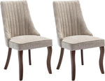 Evergreen Mist Calm Linen Unisex Dining Chairs