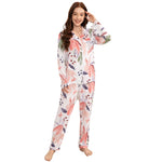 Misty Blossom Floral Womens Pajamas Viscose