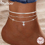 Silver Stream Womens 925 Sterling Silver Anklet