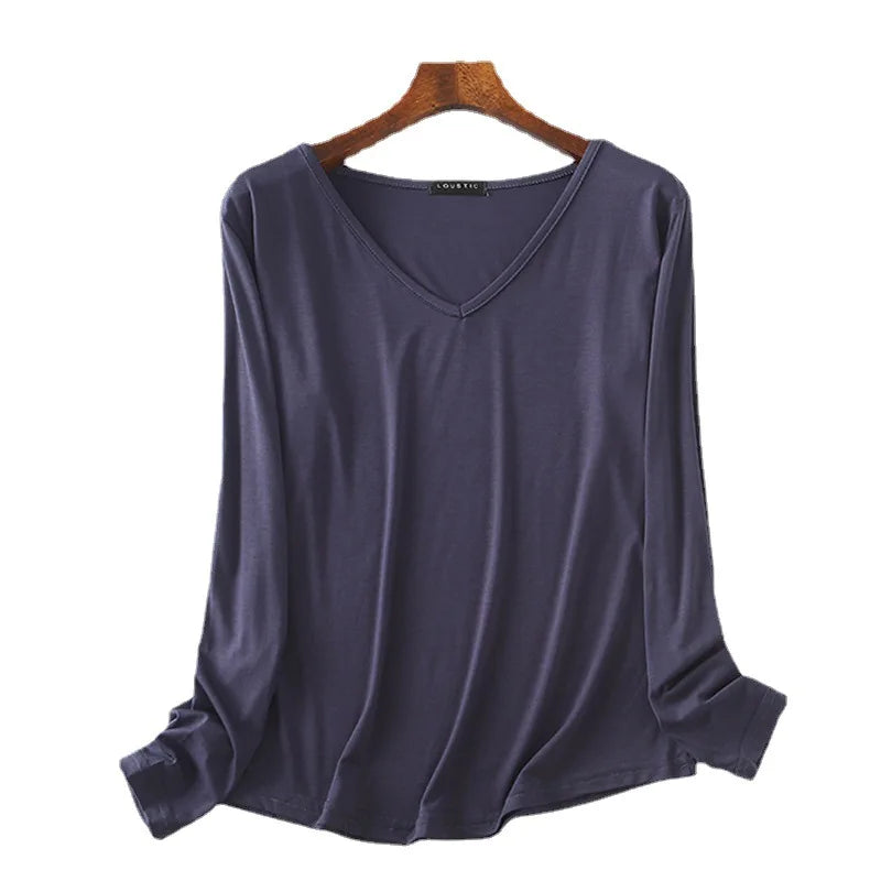 Evergreen Moss Casual Modal Womens Shirt