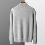 Snowy Glacier Thick Mens Cardigan Wool