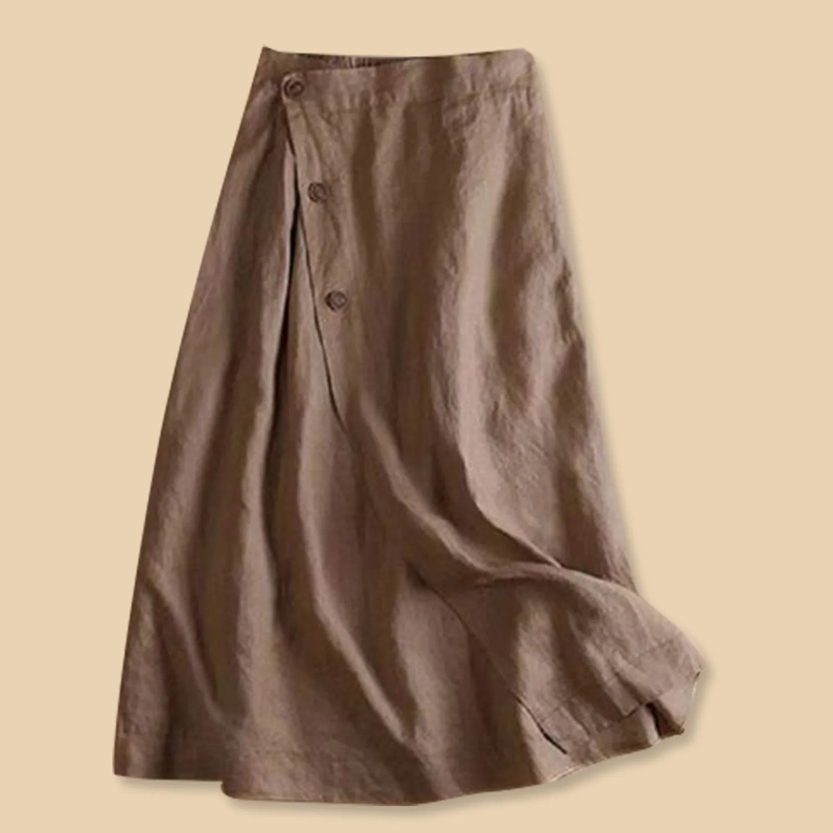 Sunlit Earth Cotton Linen Womens Skirt