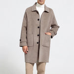 Autumn Gold Mens 100% Wool Overcoat