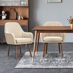 Serene Riverbed 4Pcs Accent Chairs Linen Lounge