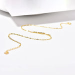 Golden Sunrise Solid 925 Sterling Silver Womens Ankle Jewelry