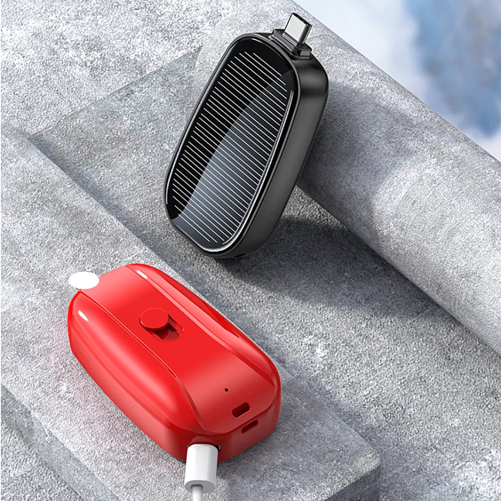 Energy Savers Solar Powered Keychain Mini Power Bank