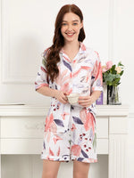 Misty Blossom Floral Womens Pajamas Viscose