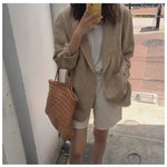 Crimson Maple Blazer Cotton Womens Blazer