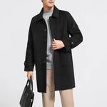 Autumn Gold Mens 100% Wool Overcoat