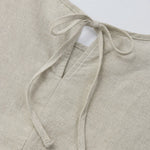 Green Olives 1Pc Cotton Linen Womens Dress