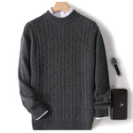 Forest Mist Thicker Mens Sweater Wool
