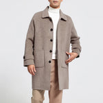 Autumn Gold Mens 100% Wool Overcoat