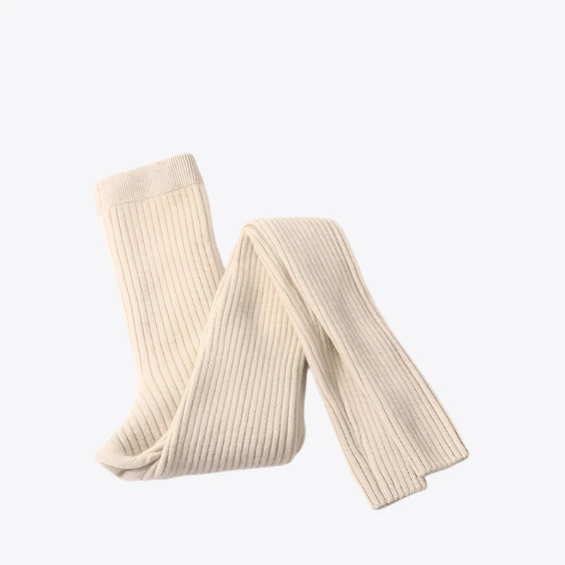 Cloudberry Mist Knit Wool Cashmere Womens Leggings