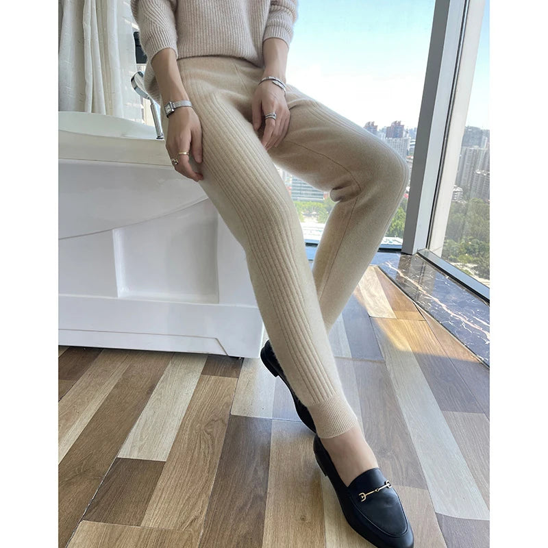 Golden Dune 100% Merino Wool Womens Leggings