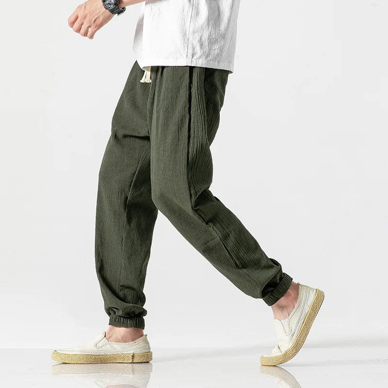 Garden Nomad Cotton Linen Mens Pants