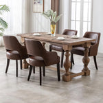 Dusty Olive 4Pcs Linen Dining Chairs