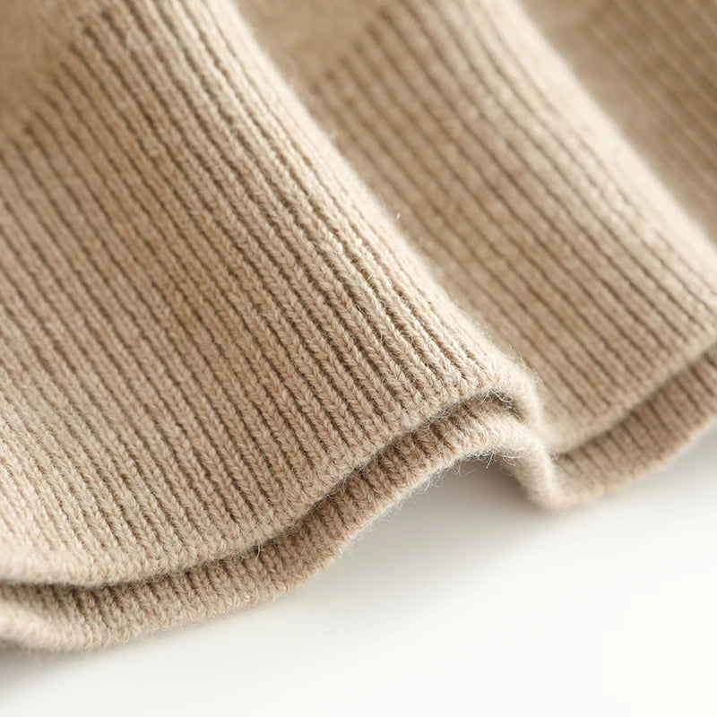 Toffee Pear Checkered Knit Cashmere Mens Sweater