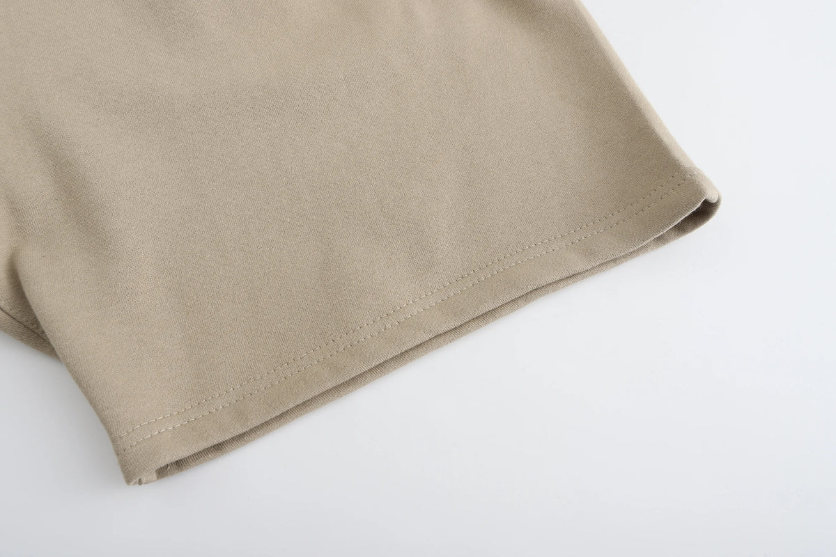 Summer Solstice Solid Cotton Mens Activewear Shorts