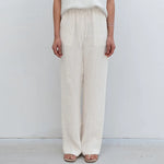 Soothing Forest Purple Solid Lounge 100% Cotton Womens Pants