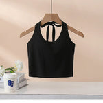 Autumn Vibes Cotton Viscose Womens Halter Top